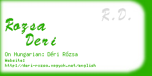 rozsa deri business card
